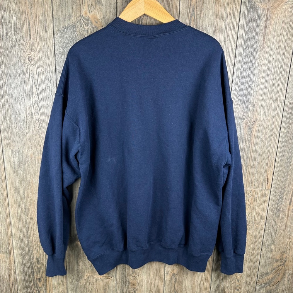 Nutmeg Mills Golf Vintage Embroidered Crewneck Sweatshirt Navy Blue Adult XL - Picture 5 of 5